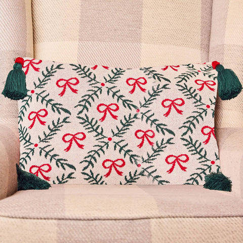 Lumbar Pillow Holiday Trellis
