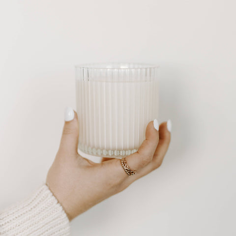 Cozy Season Ribbed Jar Soy Candle | 11oz