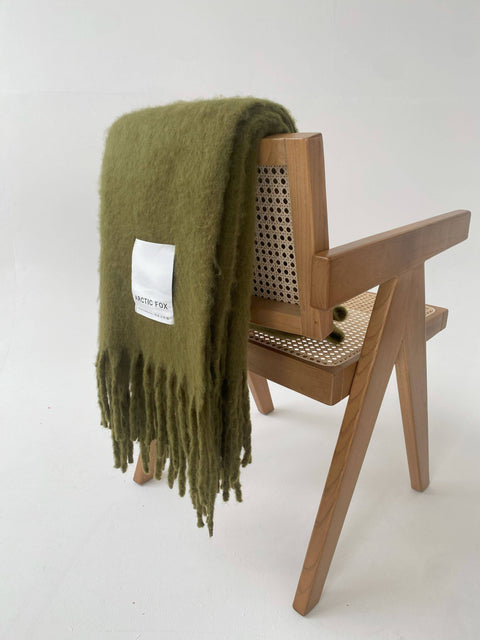 The Reykjavik Throw - 100% Recycled - Sea Kelp