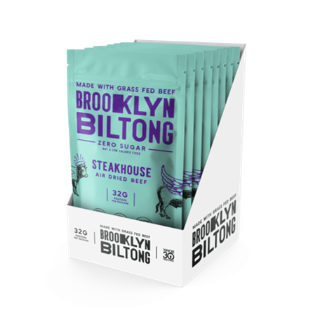 2oz Grass Fed Steakhouse Flavor Biltong Tender Jerky