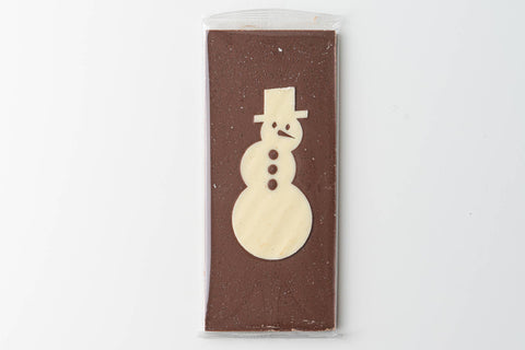 Cinnamon Snowman Milk Chocolate Bar