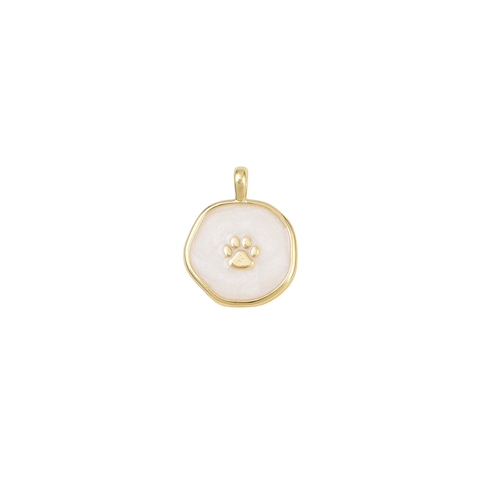 Gold Paw Print Charm