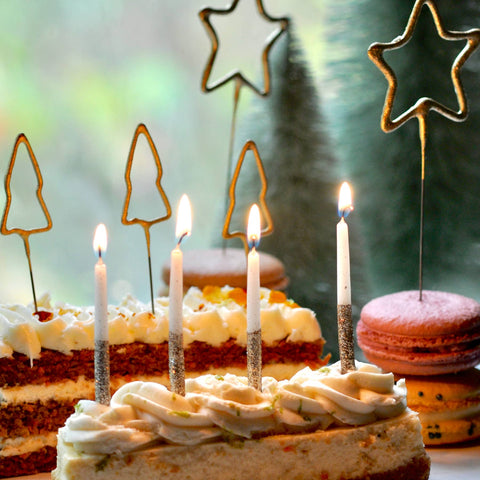 Glitter Wish 3" Beeswax Candles - Gold - Set of 10