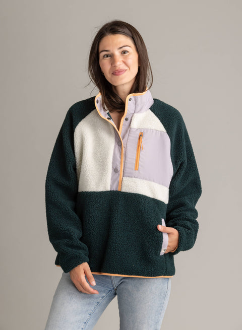 Women's Tara Quarter Snap Berber Pullover