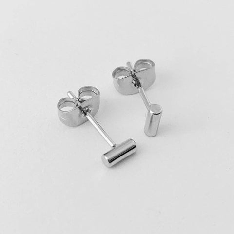 Midi Round Bar Earrings - 5mm