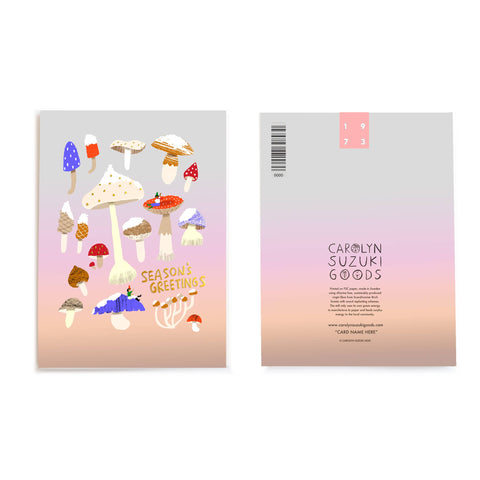 SHROOMY WINTER Boxed Set of 8 - Holiday Card
