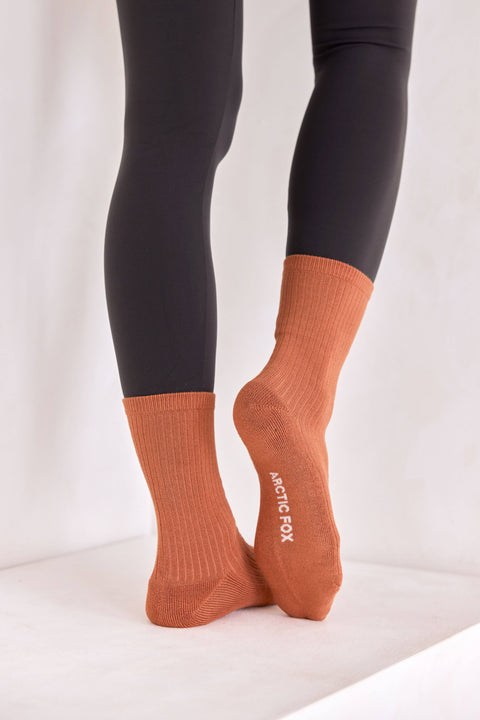 The Everyday Socks - 100% Bamboo - Terracotta Clay