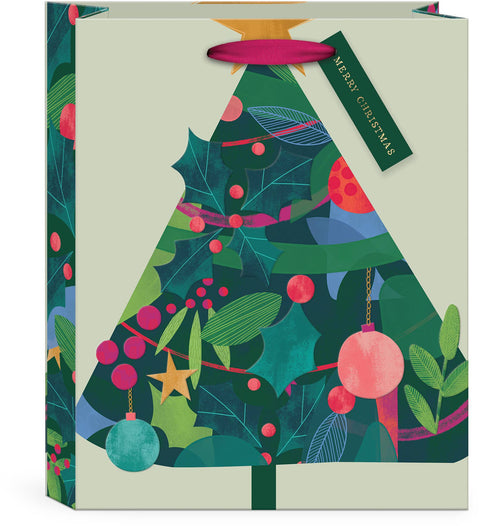 Deck The Halls Tree Gift Bag