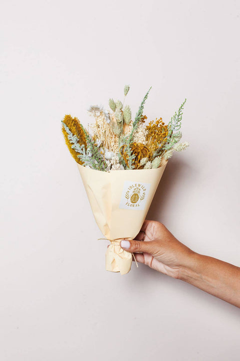 Citrine Dried Flower Mini Bouquet