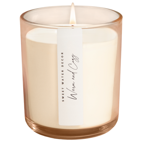 Warm and Cozy 12 oz Candle - Fall and Christmas Decor
