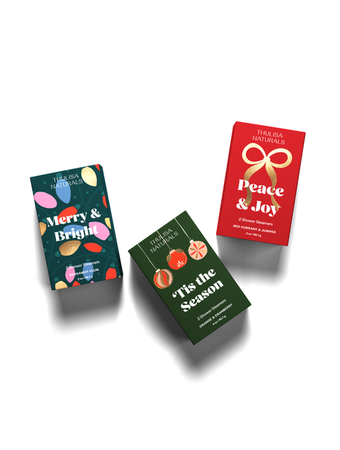 Christmas Red Currant and Juniper Shower Steamers Gift Set