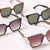 Casual Rectangular Bold Frame Sunglasses