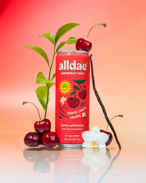 Alldae Black Cherry Vanilla Soda