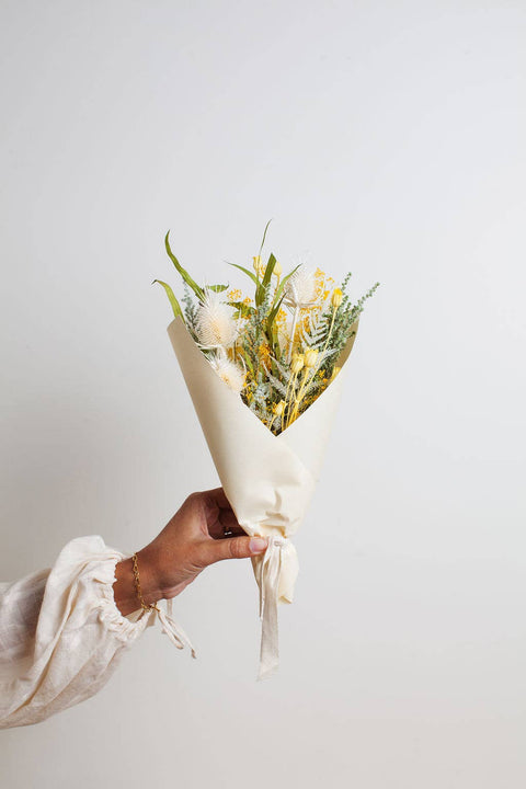 Citrine Dried Flower Mini Bouquet