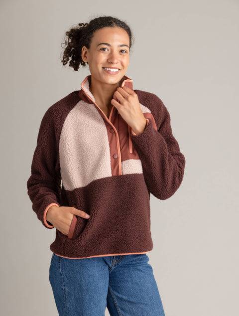 Women's Tara Quarter Snap Berber Pullover
