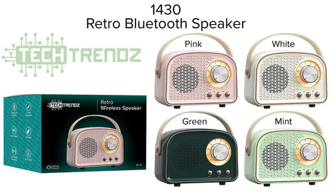 Retro Bluetooth Speaker: Mint