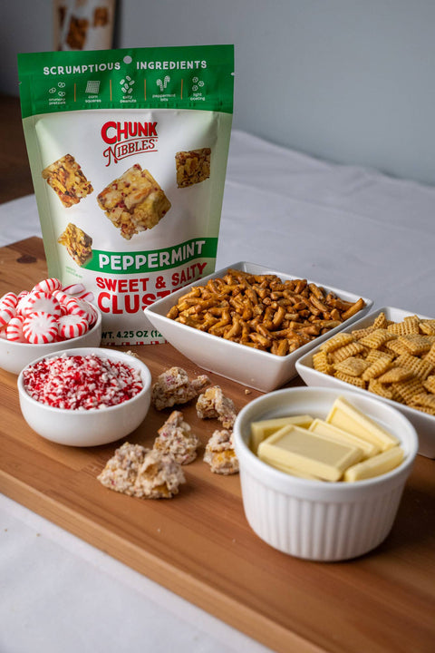 Holiday Peppermint Chunk Nibbles 4.25oz Pouch