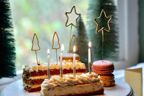 Glitter Wish 6" Beeswax Candles - Gold - Set of 6