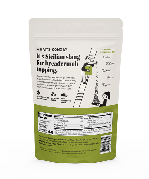 Olive Oil & Sea Salt - Sourdough Crunch Breadcrumbs - 3.6oz