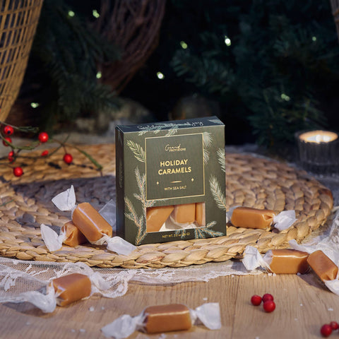 Creamy & Soft Holiday Caramels With Sea Salt (2 oz)