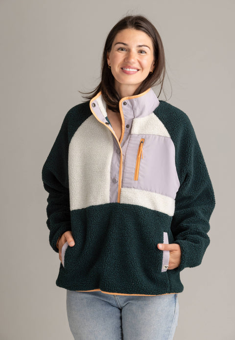 Women's Tara Quarter Snap Berber Pullover