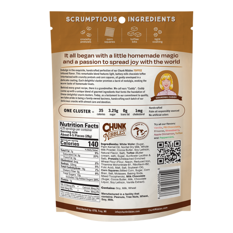 Toffee Chunk Nibbles 4.25 oz Pouch