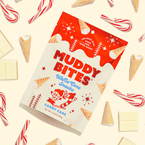Candy Cane Waffle Cone Snacks