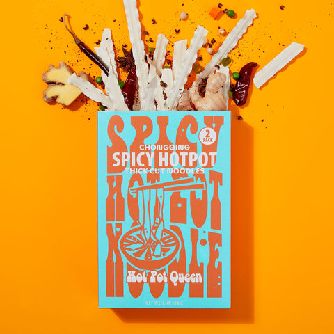 HotPot Queen Chongqing Spicy Hotpot Thick Cut Noodles (2-Pack)