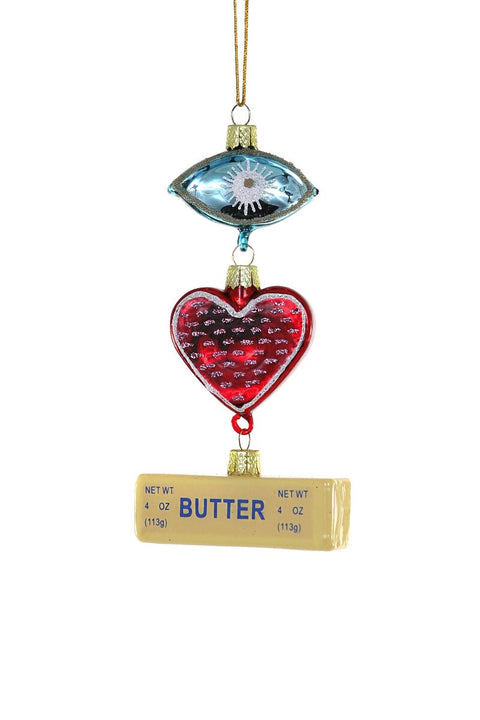 I Heart Butter Ornament