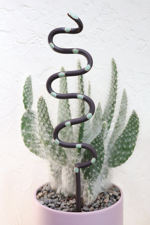 Ceramic Plant Snake Stake