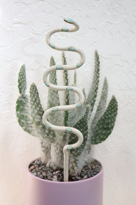 Ceramic Plant Snake Stake