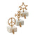 Snowflake Gold Cast & Marble Stocking Holder