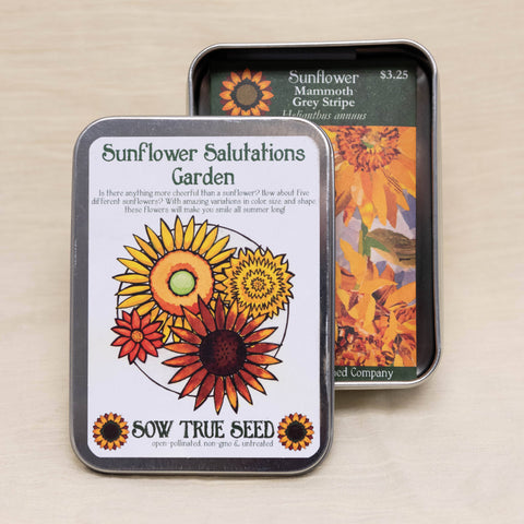 Sunflower Salutations Garden Collection Gift Tin