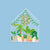 Clear Disco Garden Greenhouse Sticker